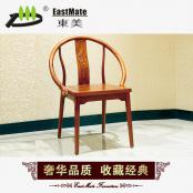 新古典中式雕花红木实木桌椅 100%刺猬紫檀餐椅