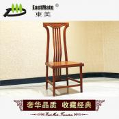 100%刺猬紫檀餐椅 红木实木椅子 中式餐椅
