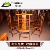 厂家直销明式餐台 圆餐桌订做批发 实木餐桌餐台
