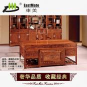 花梨木老板桌实木桌椅组合 办公家具中式红木书桌办公台