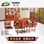 红木家具 战国茶台 厂家直销可定制 茶桌椅组合 红木茶桌